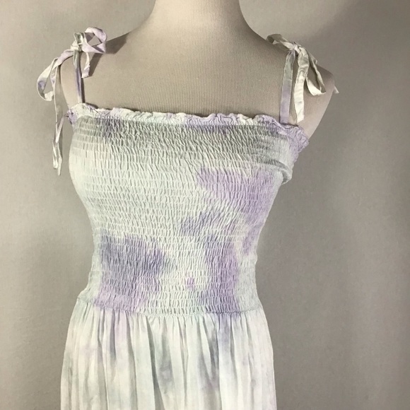 Kiwi and punch Pastel tie-dyed strapless dress maxi dress NWT - Picture 3 of 5